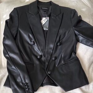 Express Black Double-Breasted Blazer